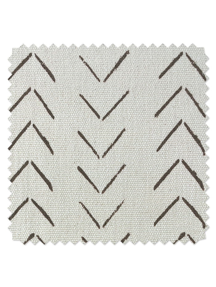 'Fabric by the Yard - Arrows - Chocolate on California Cotton