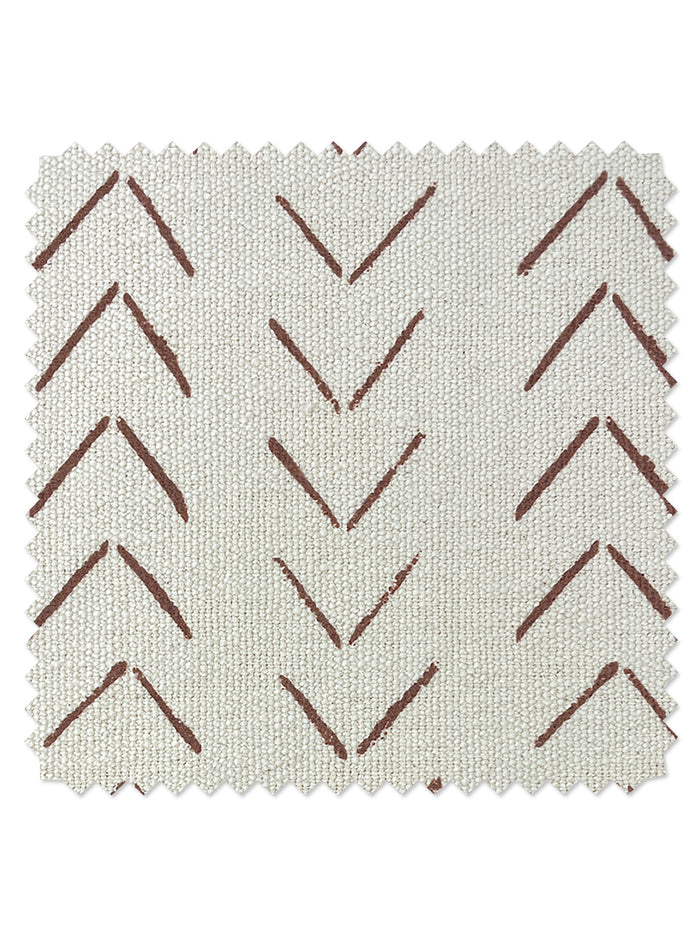 'Fabric by the Yard - Arrows - Rust on California Cotton
