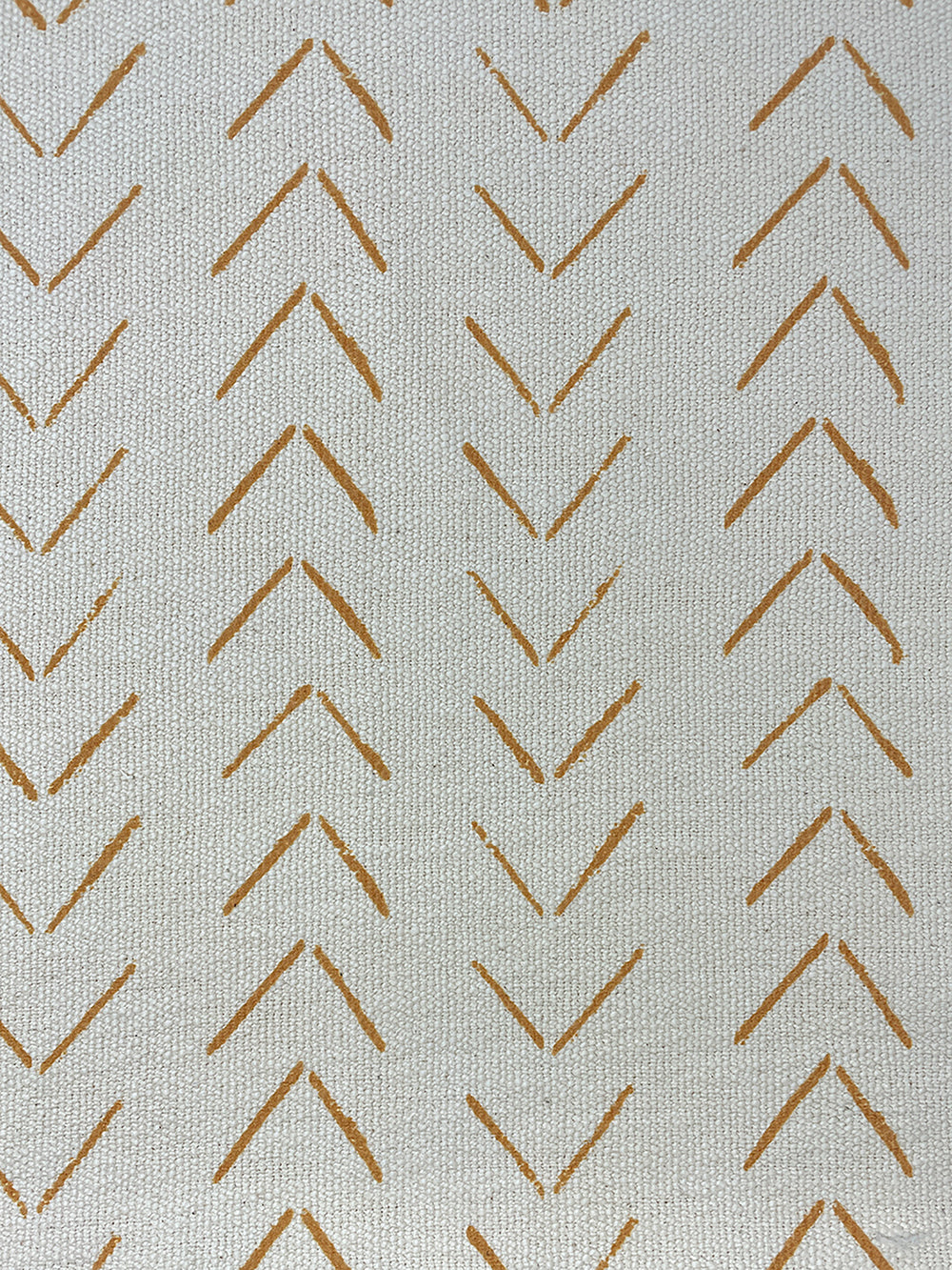 fabric by the yard arrows terracotta on california cotton