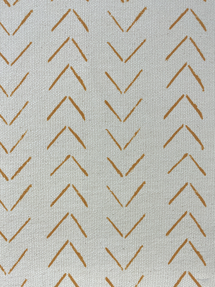 fabric by the yard arrows terracotta on california cotton