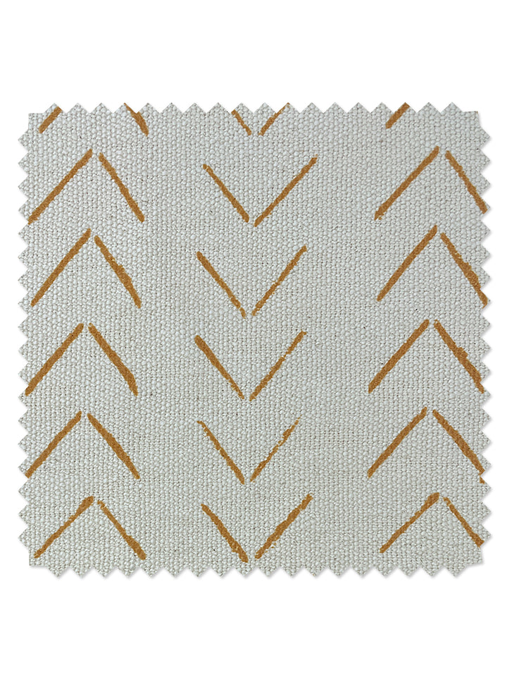 fabric by the yard arrows terracotta on california cotton