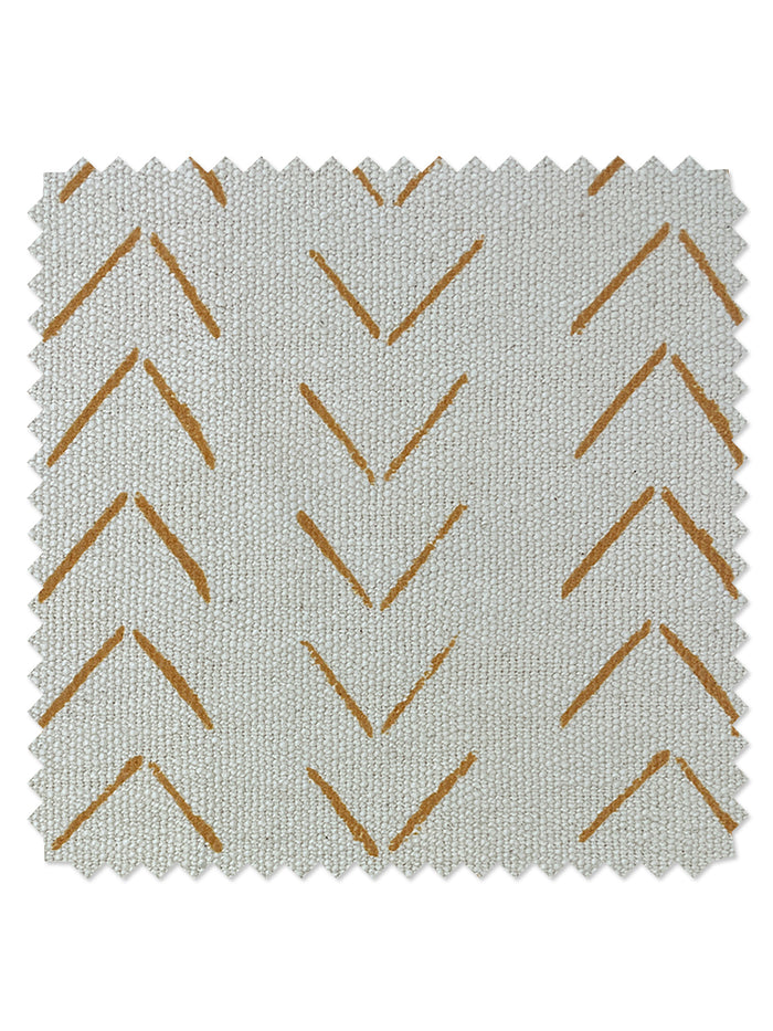'Fabric by the Yard - Arrows - Terracotta on California Cotton