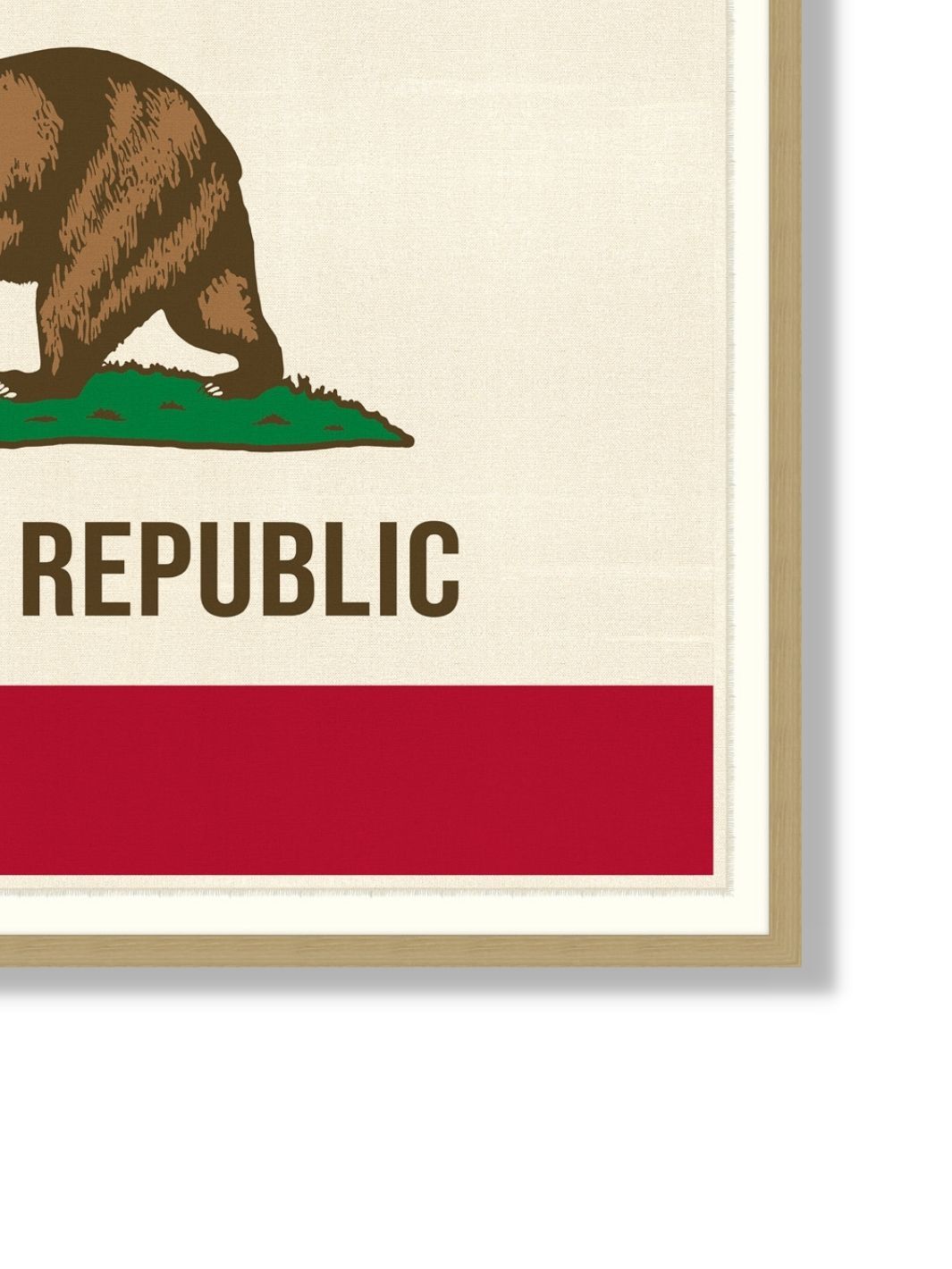 'California Republic Flag' Framed Art