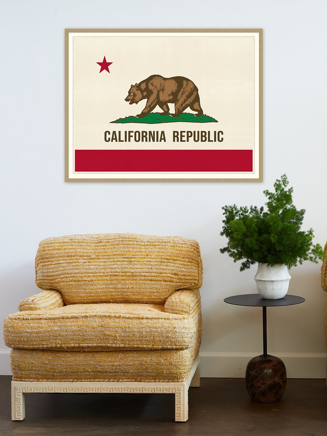 'California Republic Flag' Framed Art