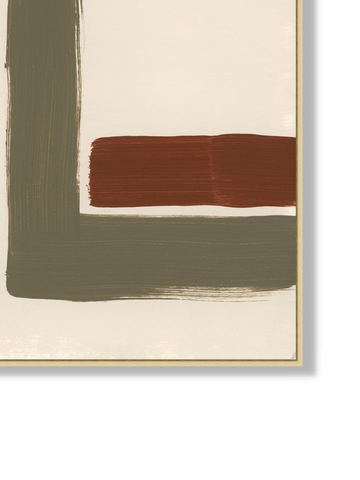 'Earthtone Turning 1' by Nathan Turner Framed Art