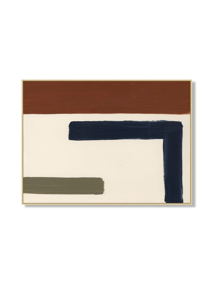'Earthtone Turning 2' by Nathan Turner Framed Art
