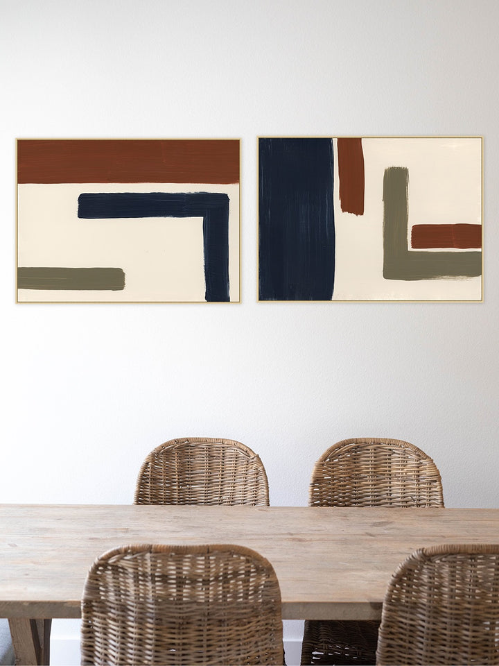 'Earthtone Turning 2' by Nathan Turner Framed Art