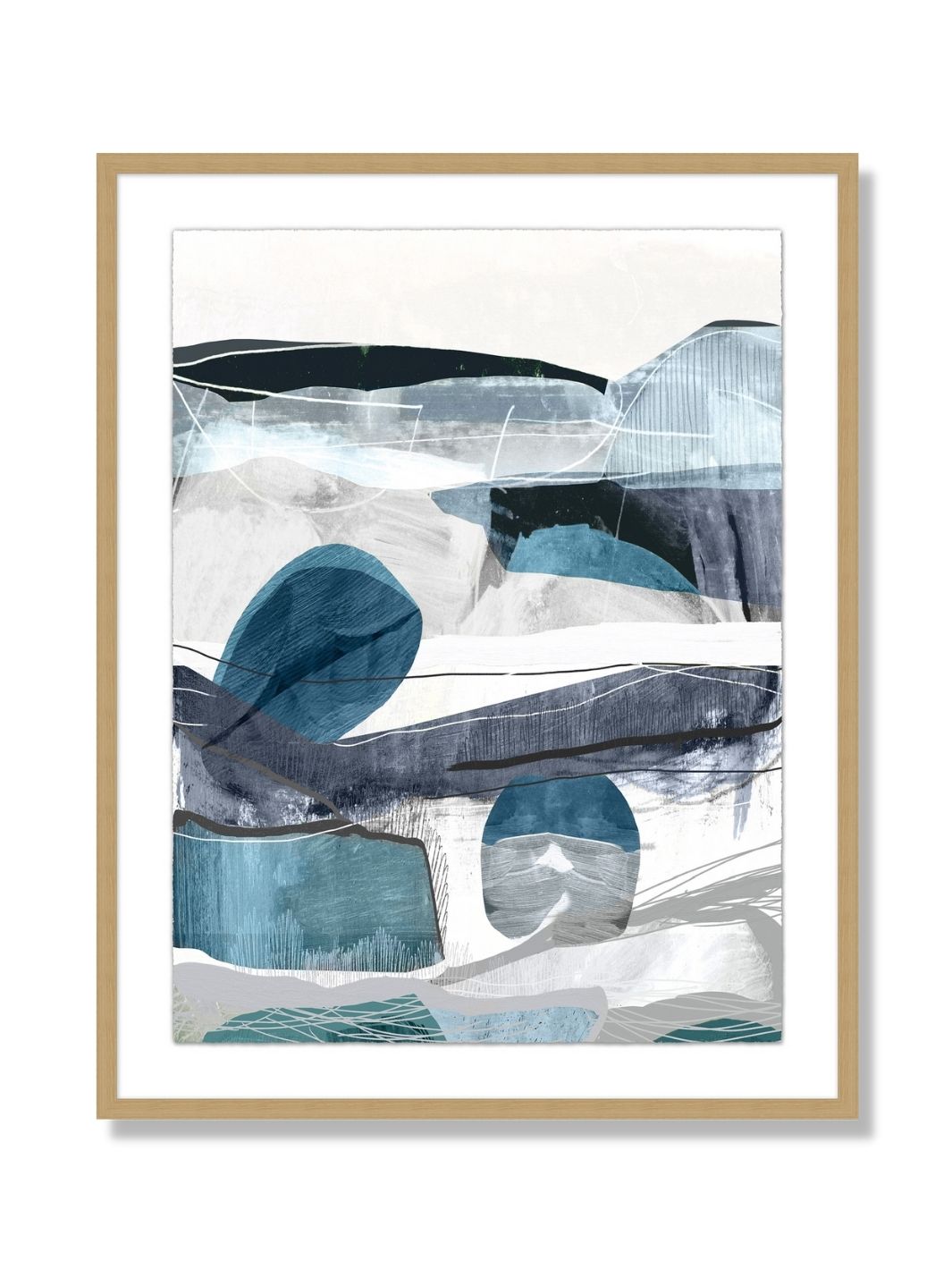 'Indigo Bay 1' by Nathan Turner Framed Art