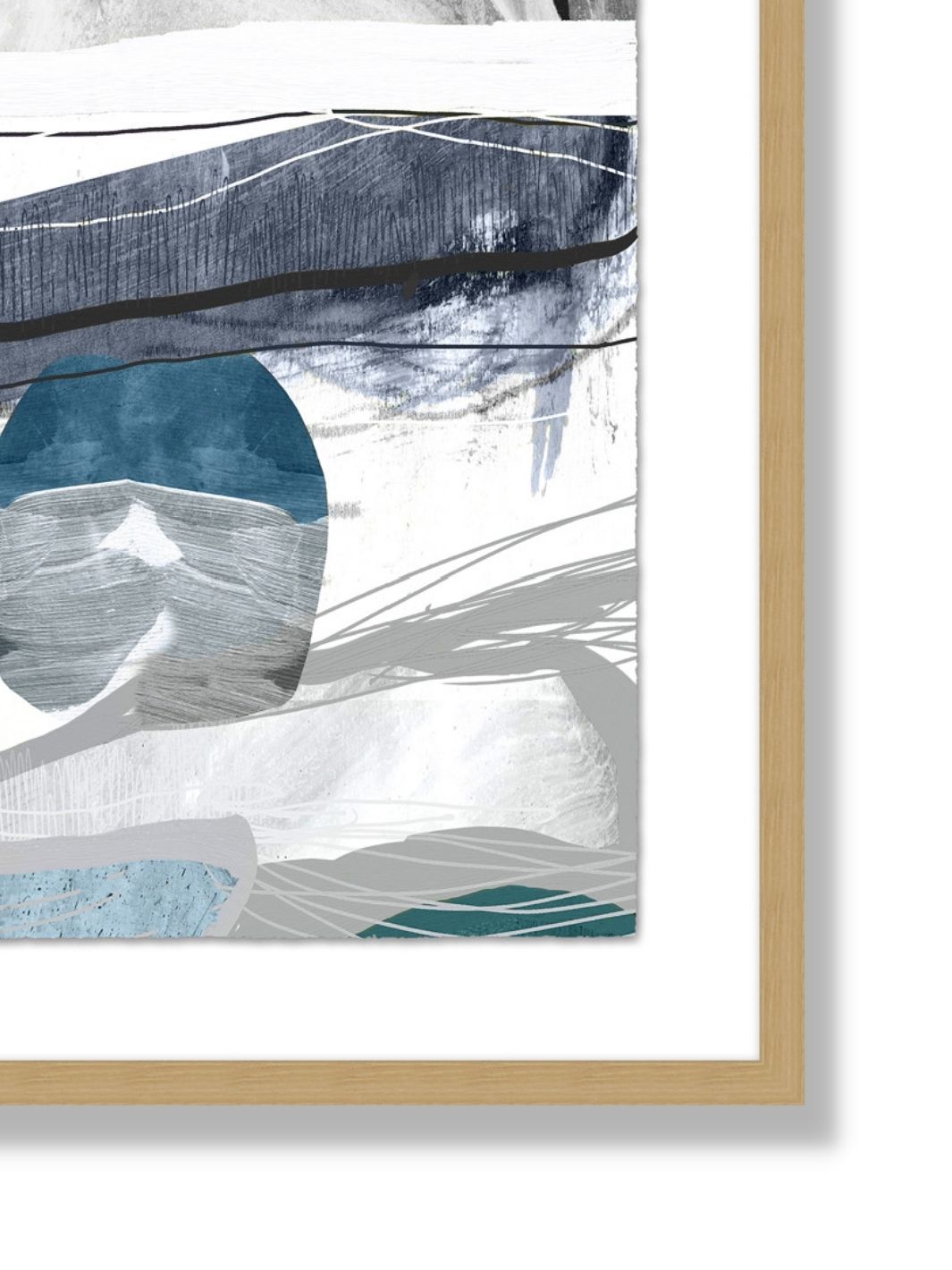 'Indigo Bay 1' by Nathan Turner Framed Art