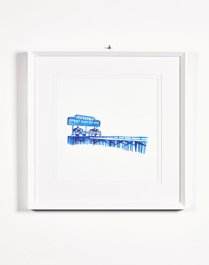 'Malibu Pier' Framed Art By Nathan Turner