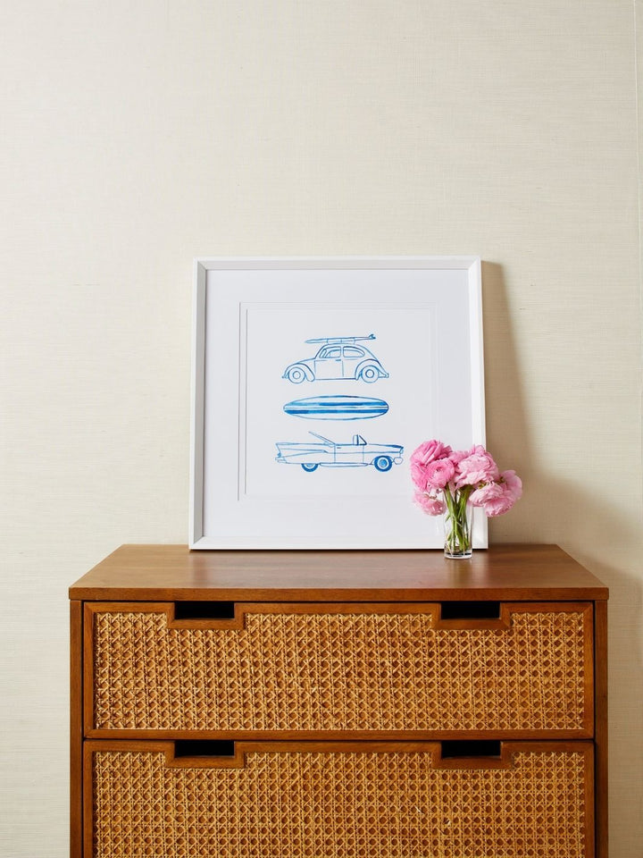 « Malibu surfe » : art encadré par Nathan Turner