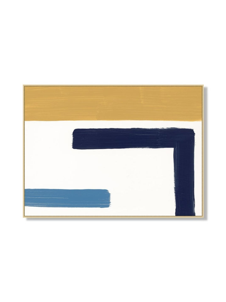'Navy Turning 1' by Nathan Turner Framed Art