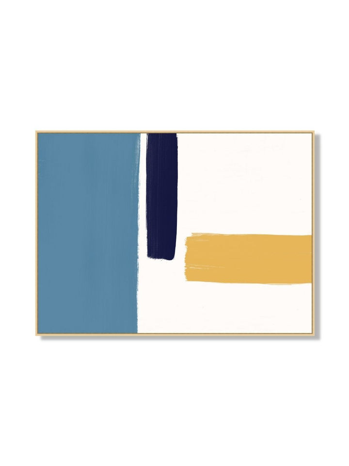 'Navy Turning 2' by Nathan Turner Framed Art