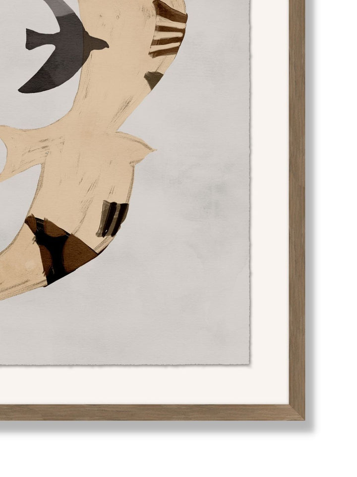 'Night Bird Beige' by Nathan Turner Framed Art
