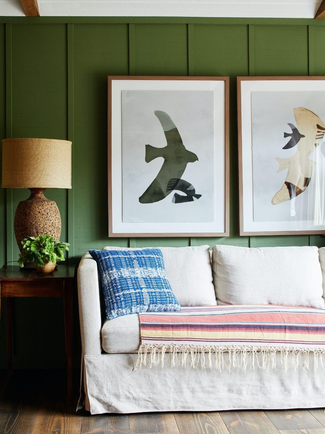 'Night Bird Beige' by Nathan Turner Framed Art