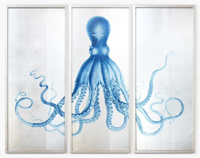 'Pacific Octopus Silverleaf' Framed Art