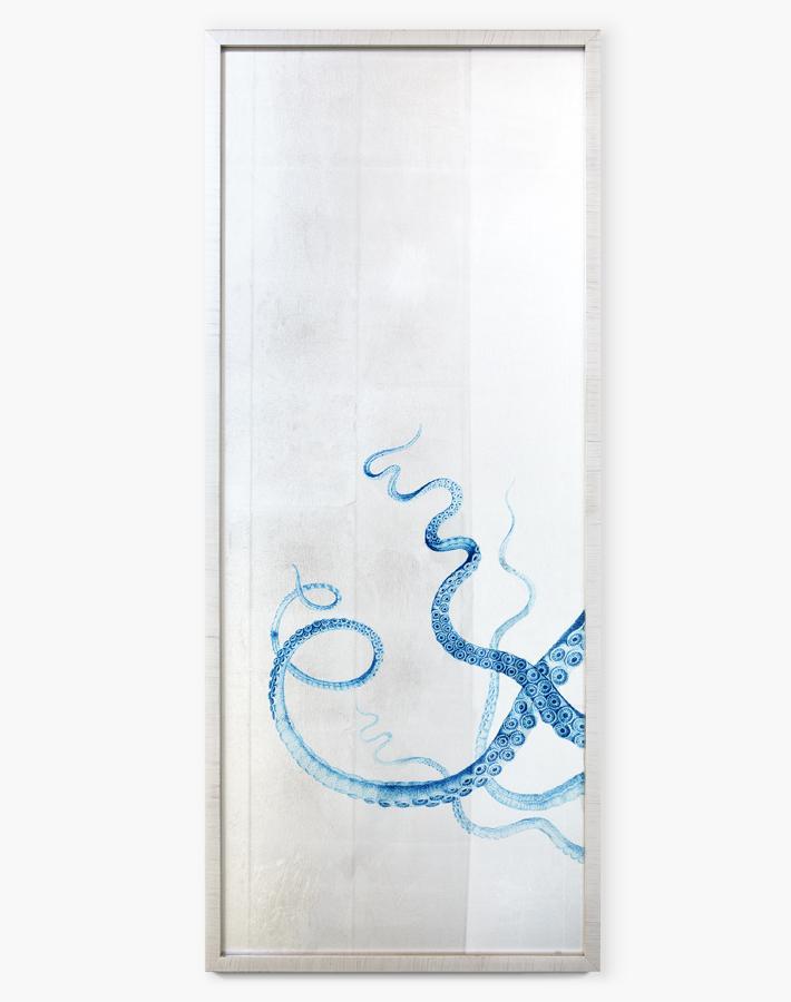 'Pacific Octopus Silverleaf' Framed Art
