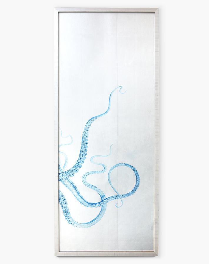 'Pacific Octopus Silverleaf' Framed Art