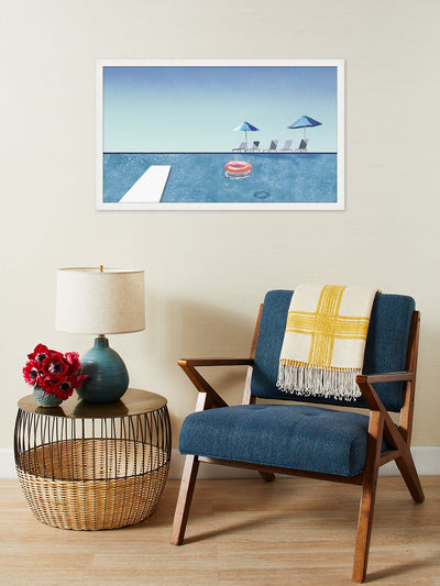 'Palm Springs Deck' by Nathan Turner Framed Art