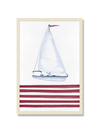 'Striped Sails 2' Framed Art by Nathan Turner
