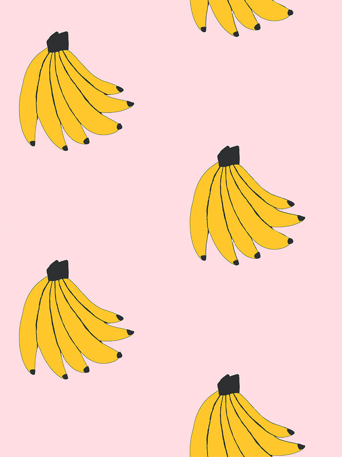 'Bananas' Wallpaper by Tea Collection - Ballet Slipper