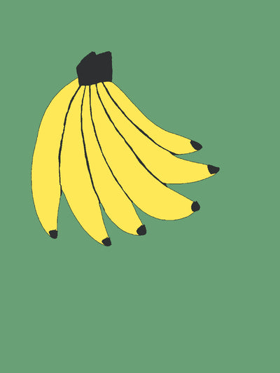 'Bananas' Wallpaper by Tea Collection - Green