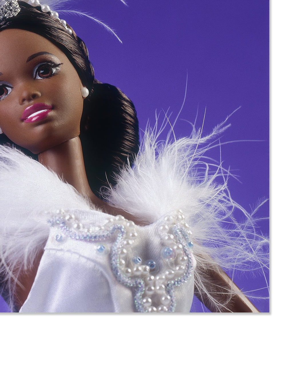 barbie ball gown portrait on acrylic