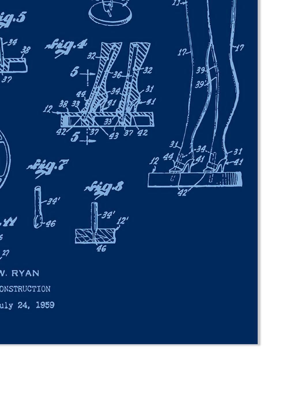 barbie blueprint on acrylic