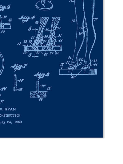 'Barbie™ Blueprint on Acrylic