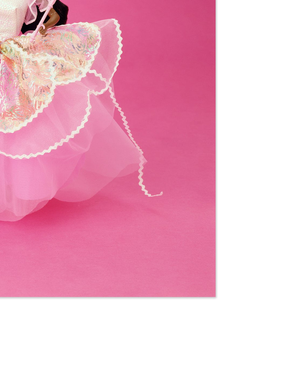 barbie costume ball on acrylic