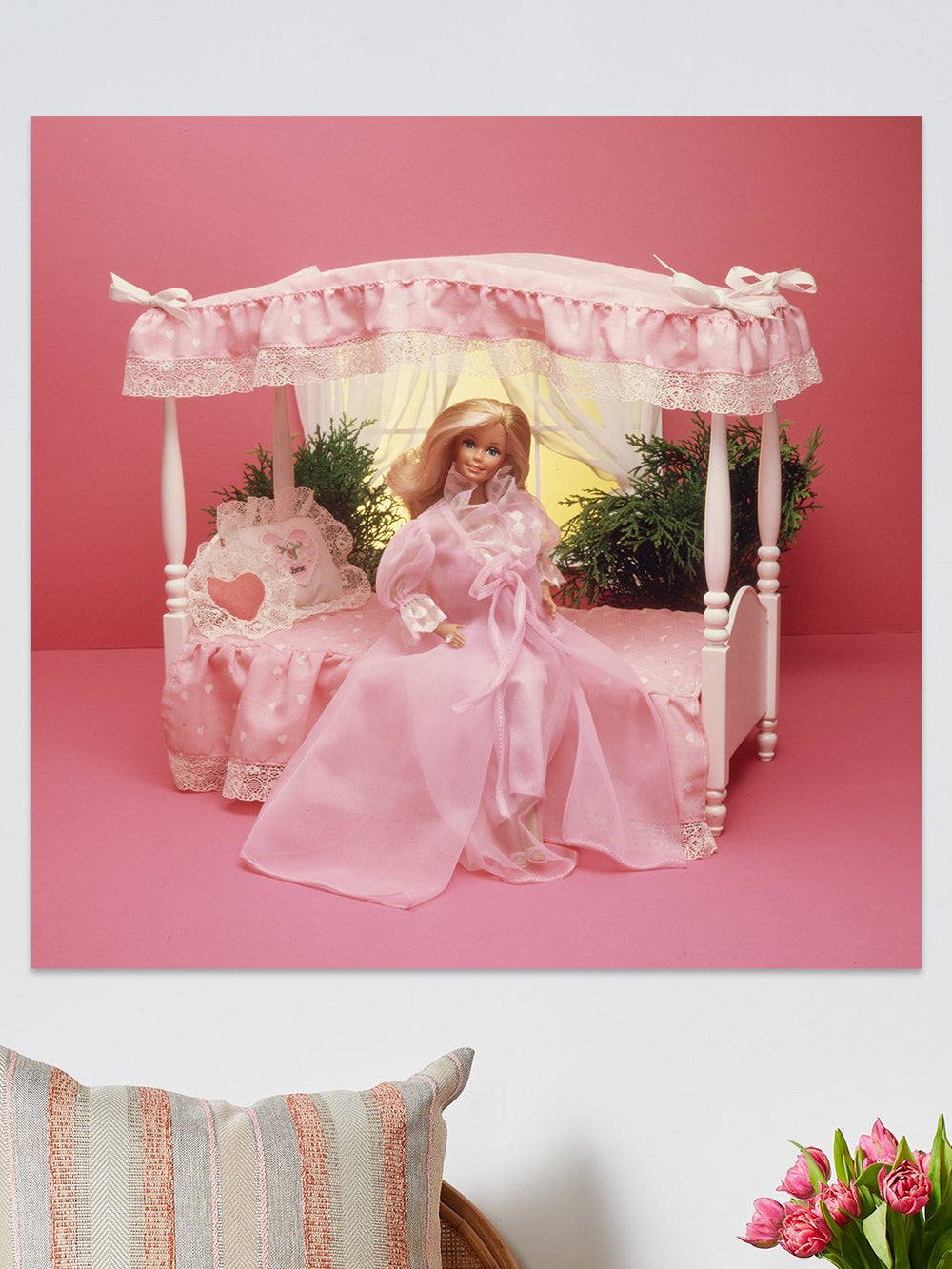 barbie dream bed on acrylic
