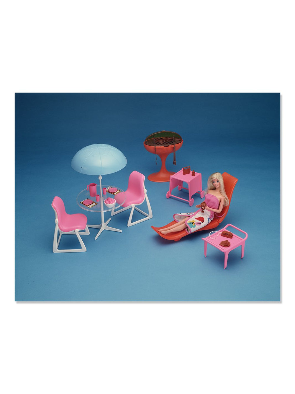 barbie dream pool collection on acrylic