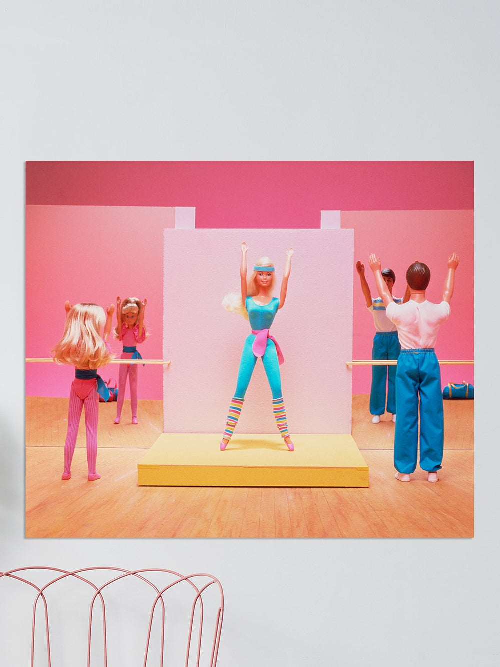 barbie fitness club on acrylic