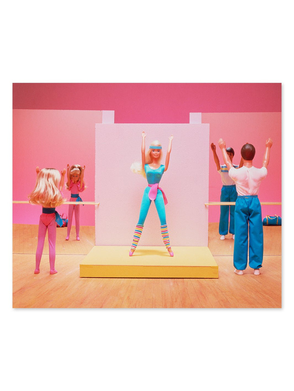 barbie fitness club on acrylic