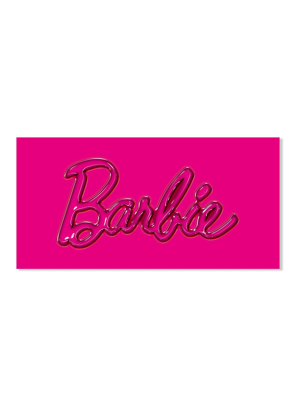 barbie gloss logo on acrylic