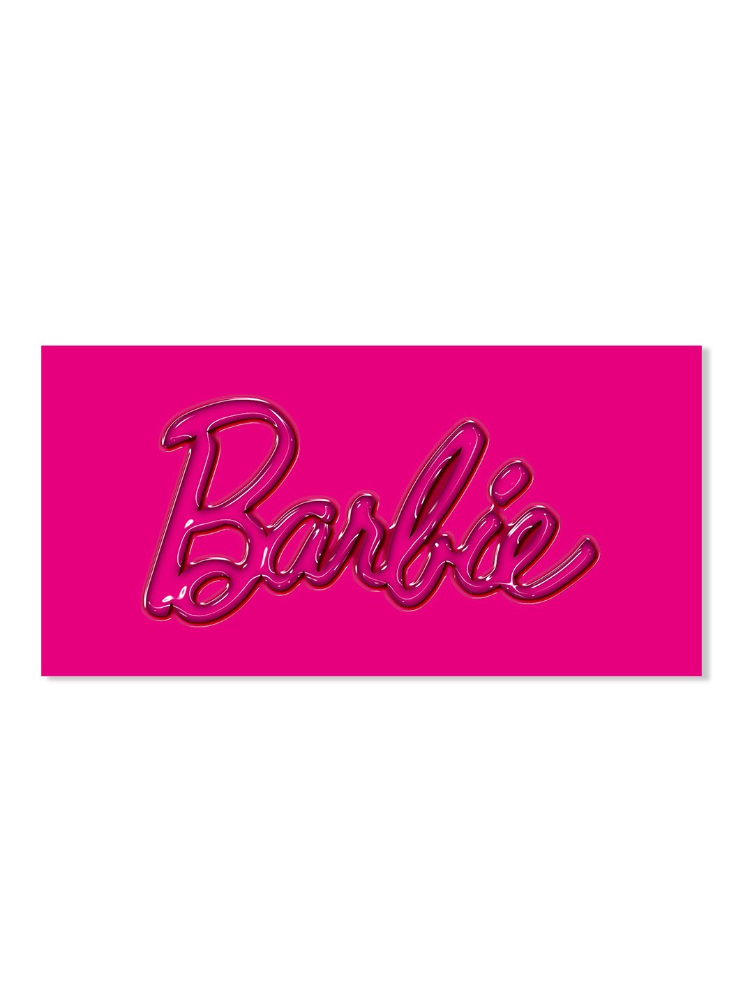 'Barbie™ Gloss Logo on Acrylic
