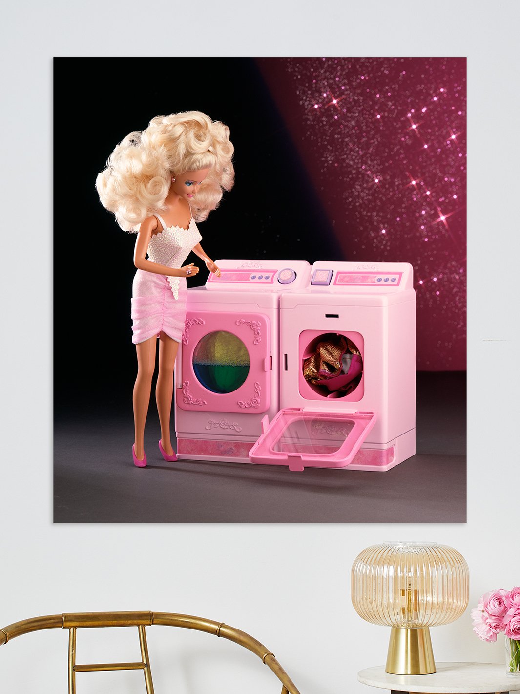 Artshoppe, Barbie™ Pink Sparkles on Acrylic, Barbie™ Wall Art & Decor