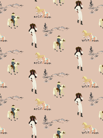 'Barbie™ Ranch' Wallpaper by Barbie™ - Clay