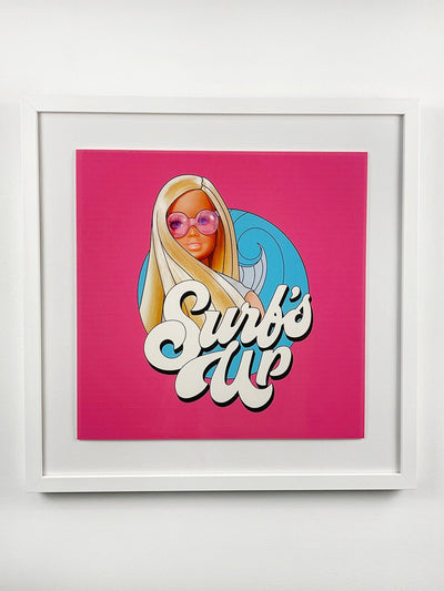 'Barbie™ Surf's Up Framed Art