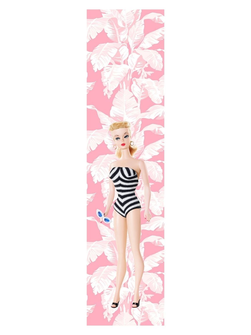'Life Size Vintage Barbie™' Removable Wall Mural by Barbie™ - Bubblegum