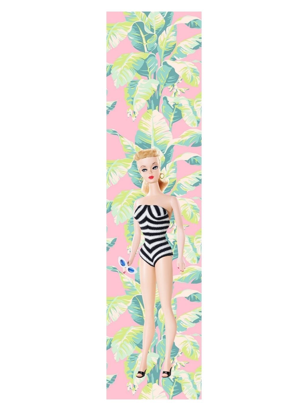 life size vintage barbie wallpaper by barbie pink lime