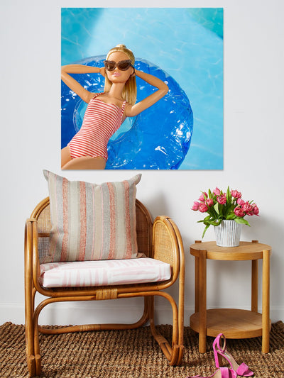 barbiestyle floating on acrylic