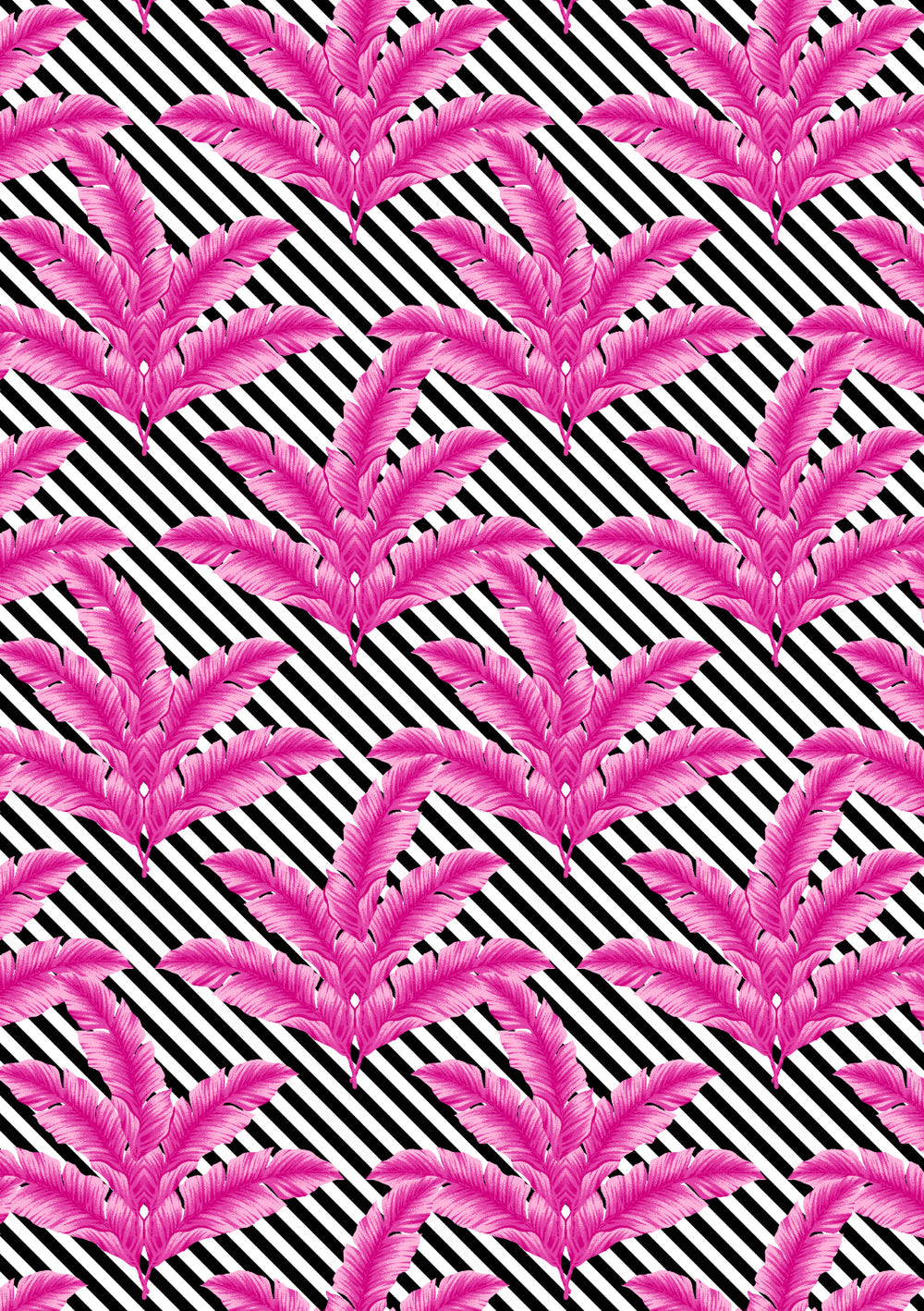Barbiestyle™ Isla Palm Gift Wrap - 219 Barbie™ Pink & Black