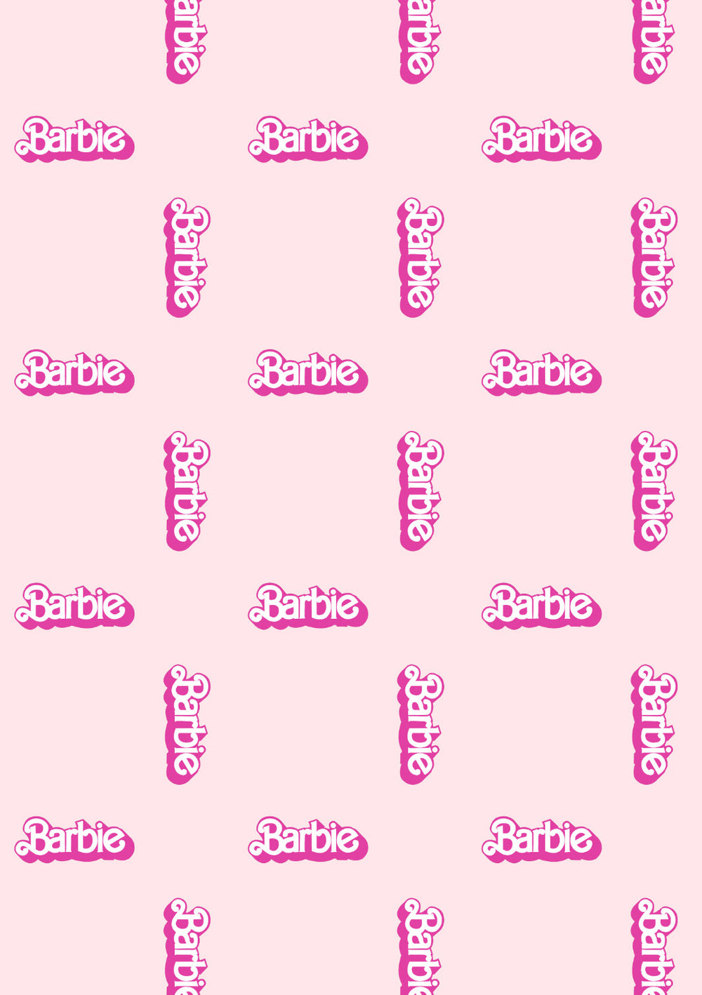 Barbie™ 80's Logo Gift Wrap - Pink