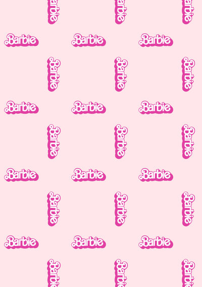 Barbie™ 80's Logo Gift Wrap - Pink