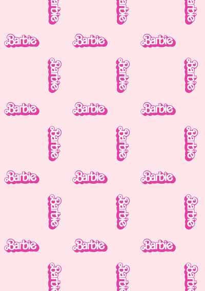 Barbie™ 80's Logo Gift Wrap - Pink