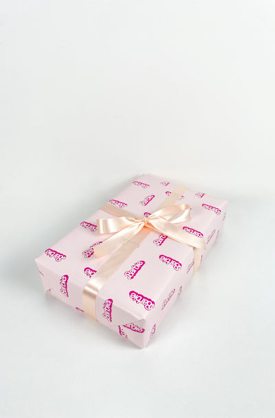 Barbie™ 80's Logo Gift Wrap - Pink