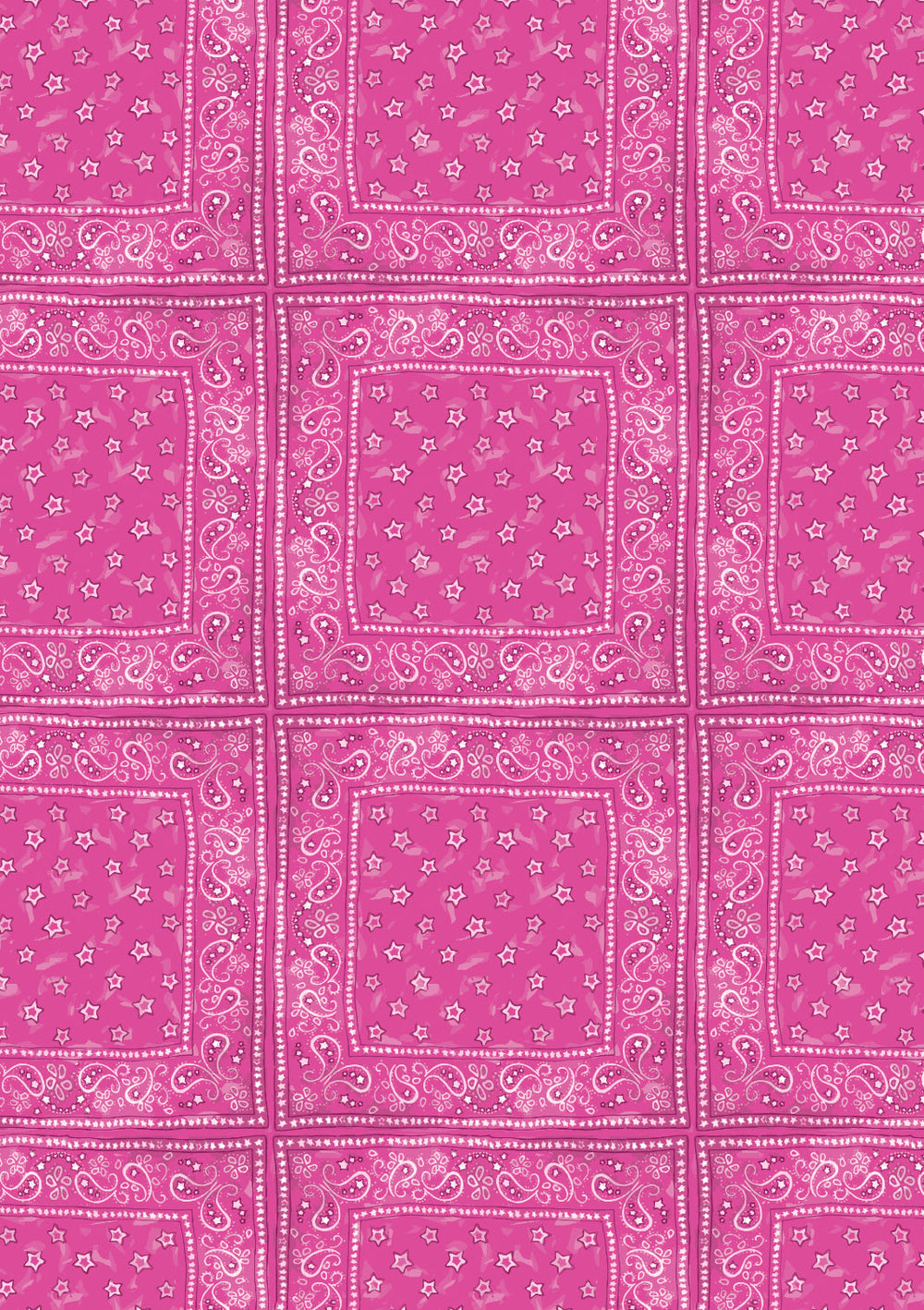 Barbie™ Bandana Check Gift Wrap - Barbie™ Pink