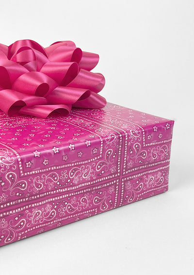 Barbie™ Bandana Check Gift Wrap - Barbie™ Pink