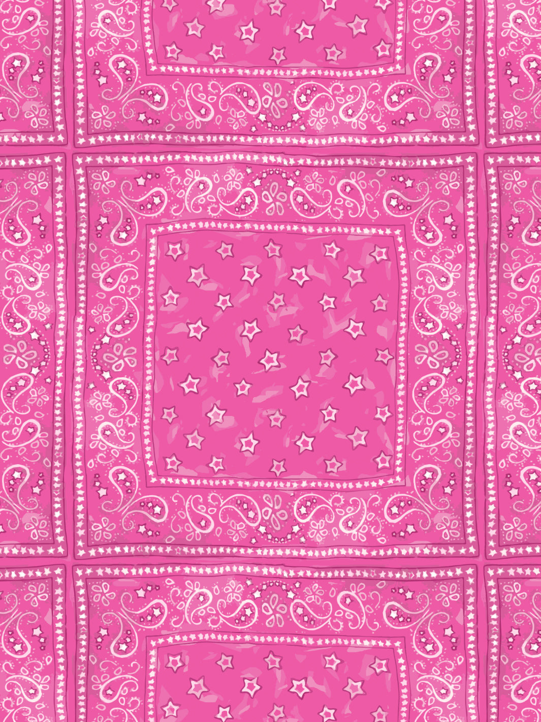 'Barbie™ Bandana Check' Wallpaper by Barbie™ - Barbie™ Pink